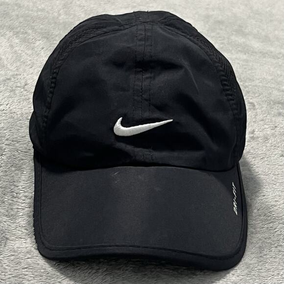 Nike Hat Youth 4-7 Black Dri Fit Embroidered Logo Adjustable Cap - Picture 1 of 13